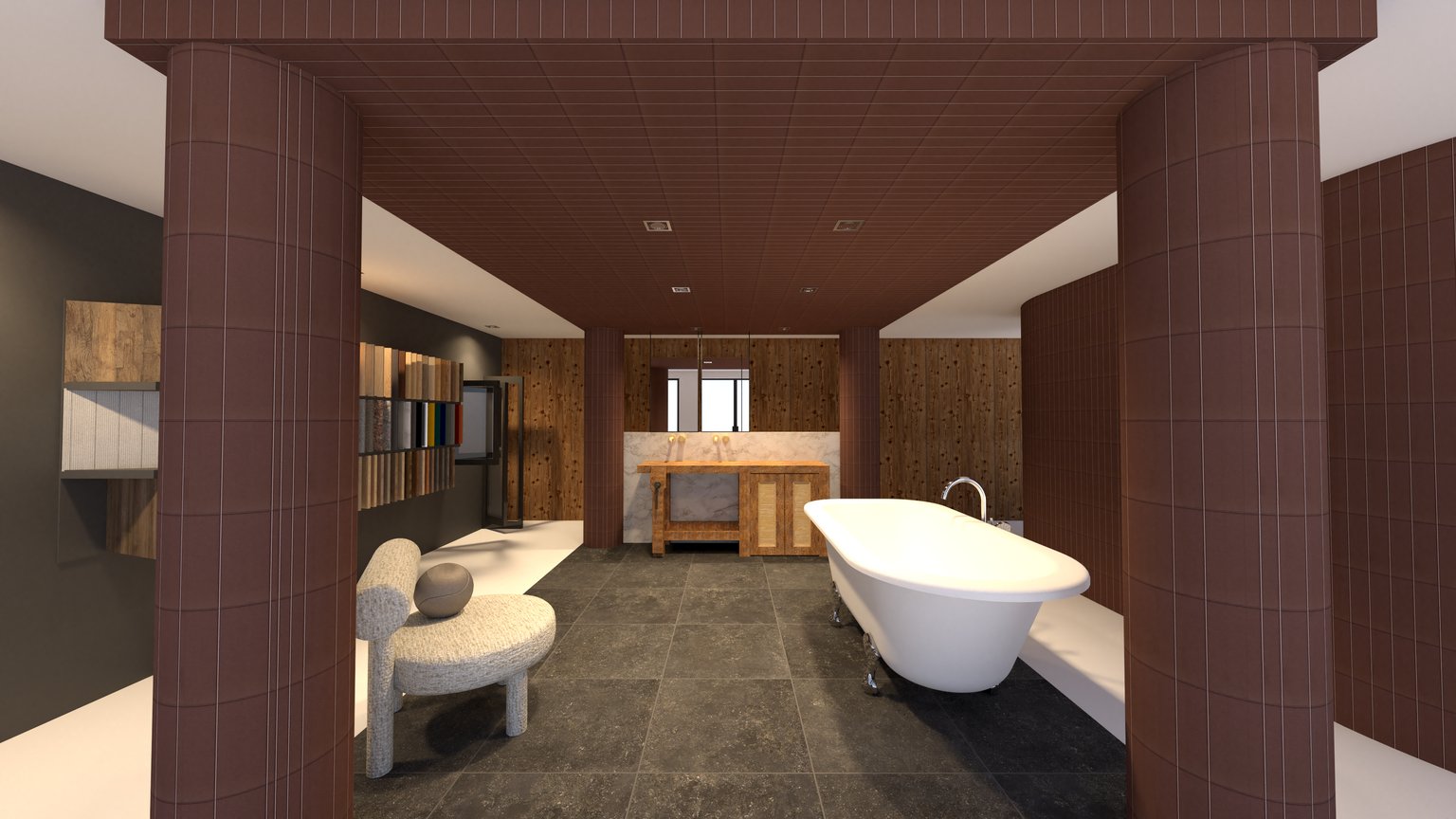 Showroom bordeaux baignoire